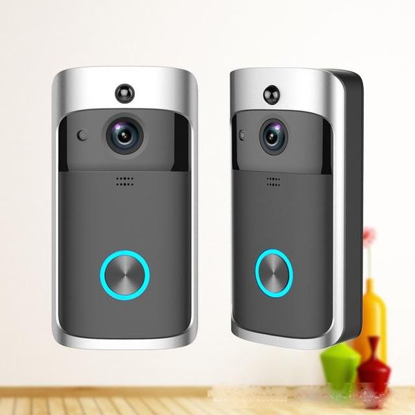 

m5 wireless video doorbell wifi remote intercom detection electronic hd visible monitor night vision 10pcs/lot