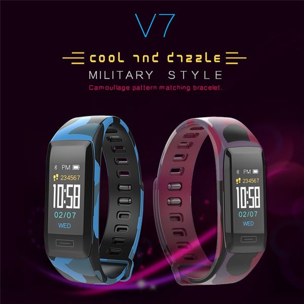 

v7 smart bracelet call reminder fitness tracker waterproof activity tracker for compatible android 4.4 / ios 7.0 and above system