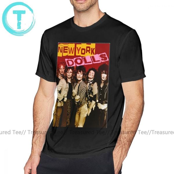 

new york doll футболка new york dolls футболка крупногабаритные печати tee shirt 100 хлопок мило мужчины с коротким рукавом основные tshirt
