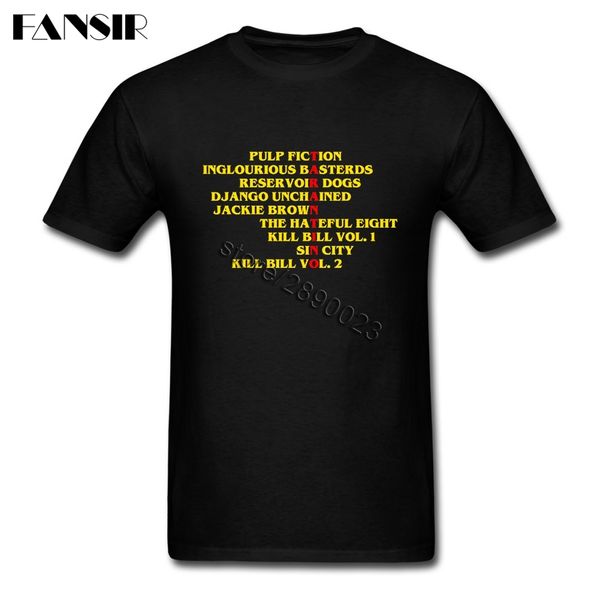 

big size quentin tarantino films classical t shirts men male short sleeve crewneck cotton men t shirt teenage clothing