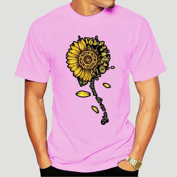 

sunflower firefighter mom you are my sunshine ladies black t-shirt s-3xl-2996a