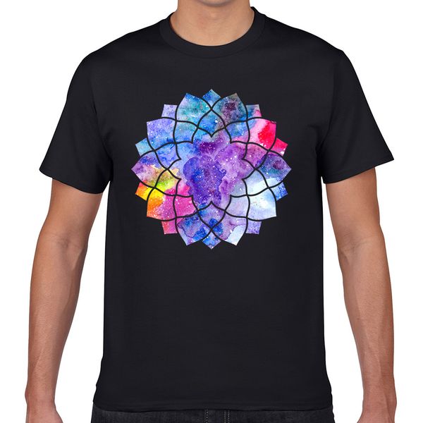

t shirt men chakra sahasrara comic inscriptions geek short male tshirt xxxl