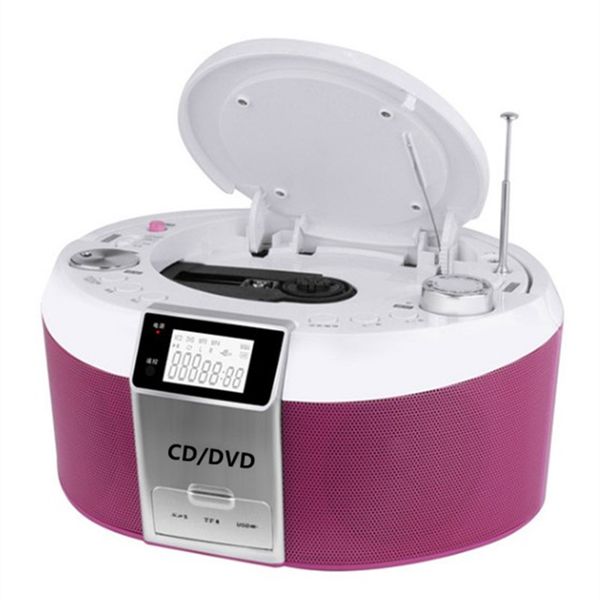 

player dvd cd machine radio cassette recorder portable am fm audio usb u disk mp3 flash drive speaker connect tv speakers