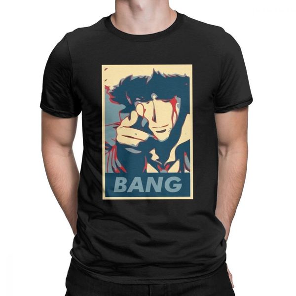 

cowboy bebop t-shirts for men bang spike spiegel short sleeve novelty tee shirt crewneck cotton print t shirts