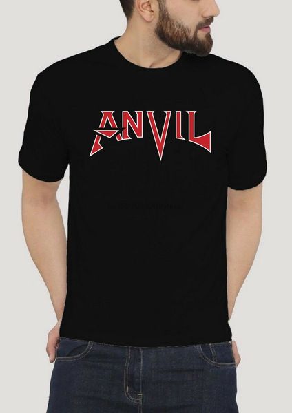 

наковальня логотип футболка черный стиль casual мужчины 100% котон
