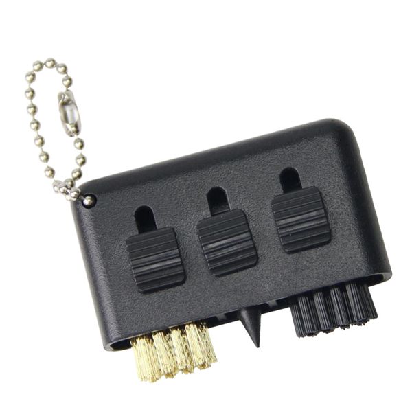 

3 in 1 golf pocket sized clean brush groove putter shoes cleaner shoes cleaning brush golf club accessory