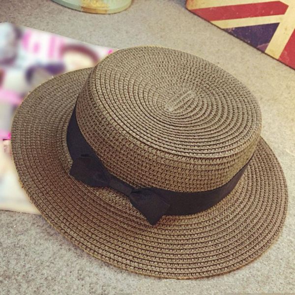 

повелительница соломенной шляпе женщина summer sun visor sunhat панама канотье floppy ковш женщина женщина летняя шапка соломенная бич, Blue;gray
