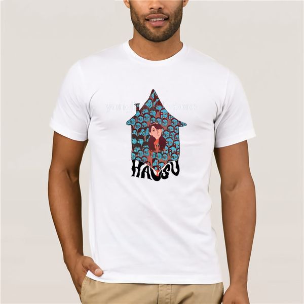 

fashion t shirt 100% cotton house hausu brand casual round neck cool man's t-shirt