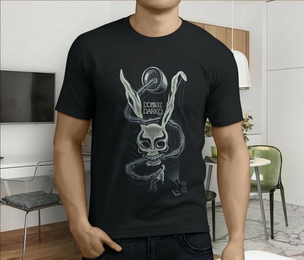 

new popular donnie darko frank rabbit skull mens black t-shirt size s-3xl