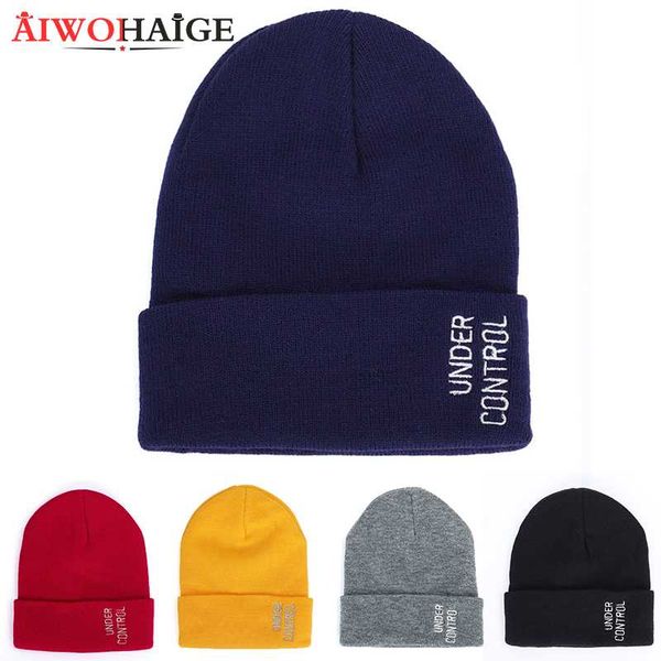 

knitted beanies men casual letter knitting skullies couple hats aiwohaige 2020 new winter cold hats women letter embroidery, Blue;gray