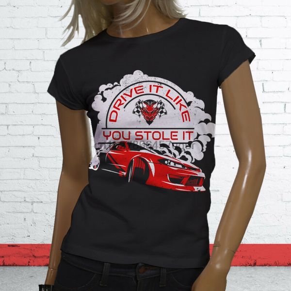 

привод как вы его украли racing drift sports car женщин черная футболка