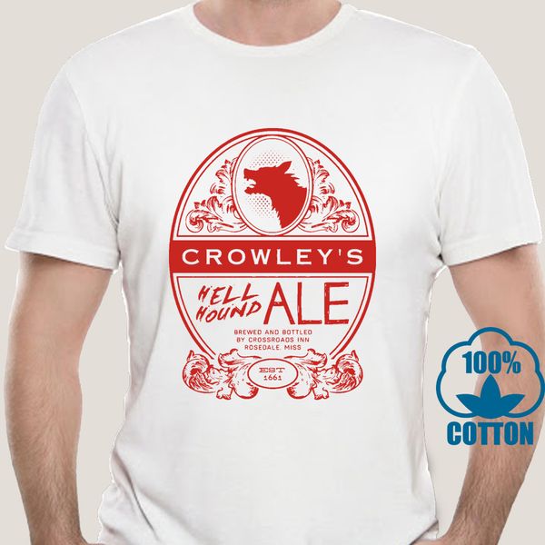 

2413a new supernatural crowleys hell hound ale man woman t-shirt usa size em1