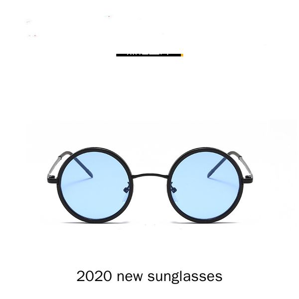 

2020 round sunglasses women fashion brand designer vintage sun glasses girls goggles ladies shade eyewear uv400 nx, White;black