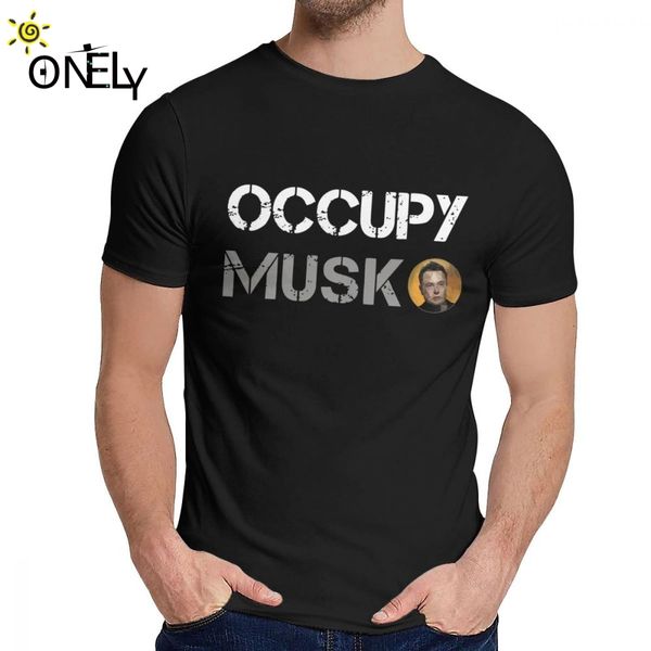 

crewneck occupy musk space x tee shirt popular slim la camiseta design for unisex