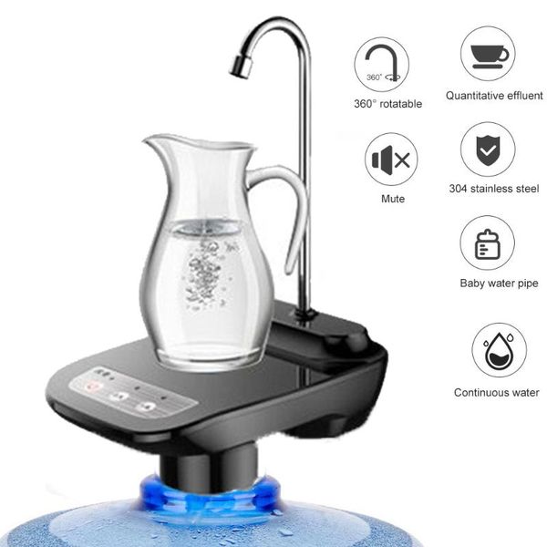 

water dispenser electric bottle pump wireless portable auto bucket usb charger
