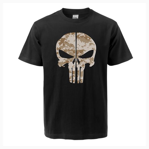 

tv show camo skull mens summer t shirt arrival fashion tees casual cotton short sleeve harajuku streetwear