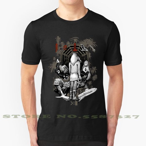 

lost collage cool design trendy t-shirt tee ben lost desmond jacob locke linus smoke monster