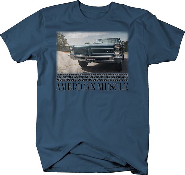 

2019 new summer slim tee shirt american muscle pontiac gto v8 double headlights od tshirt fashion t-shirt