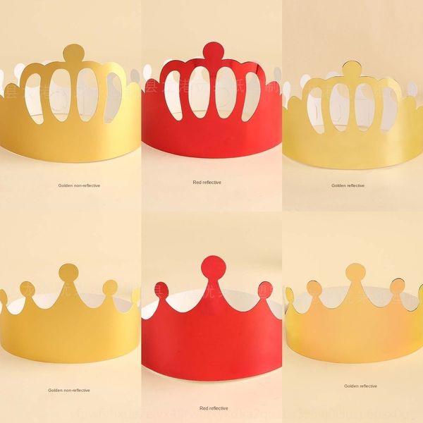 

crown hat children toy cake party toy gift cake paper gold card crown hat szmqg
