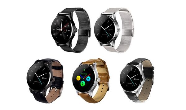 

k88h smart watch 1.22 inch round full view bluetooth heart rate monitor pedometer wristwatch for android ios