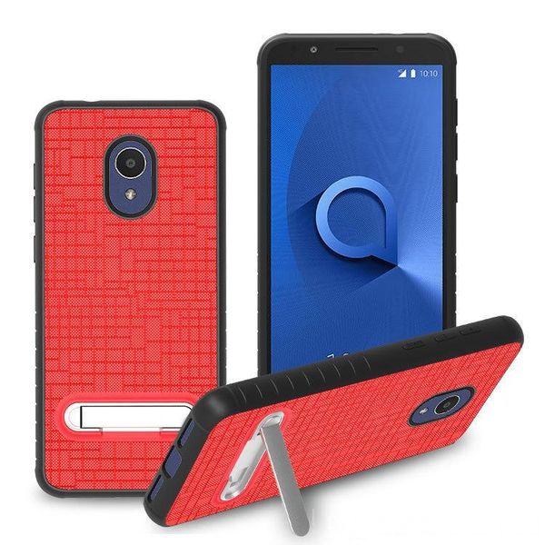 

for alcatel 1x evolve samsung galaxy j2 core combo kickstand fabric style case shock absorption flexible protective cover oppbag