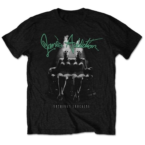 

gift t shirt men's jane's addiction t-shirt tee nothing's shocking design cotton