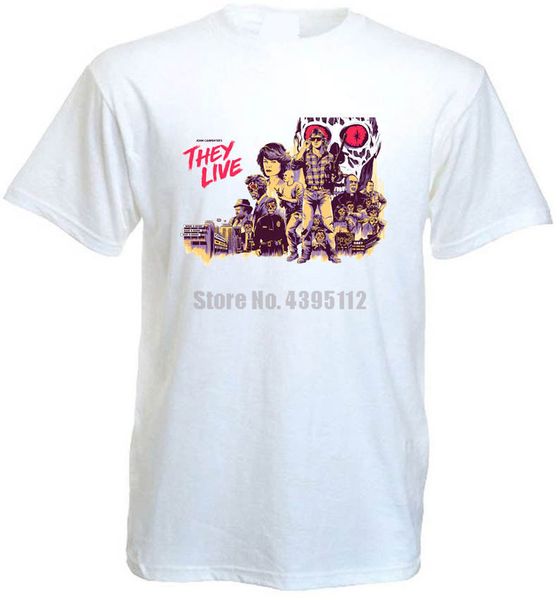 

they live v9 t shirt white movie poster all sizes s-5xl