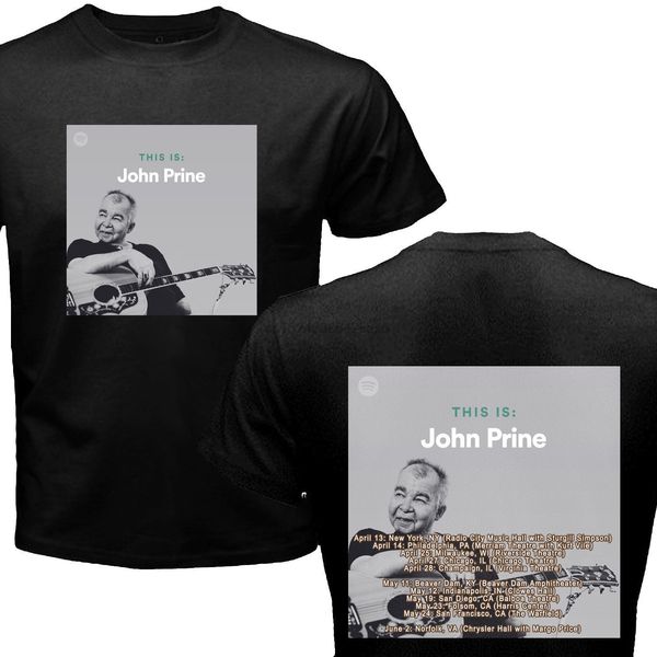 

john prine tour dates 2018 t-shirt size s-3xl