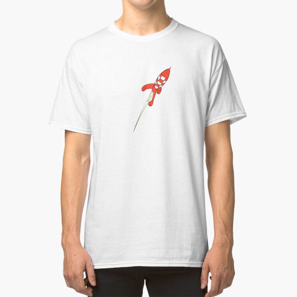 

tintin destination moon rocket t-shirt tintin professor calculus captain haddock the adventures of tintin herge destination moon