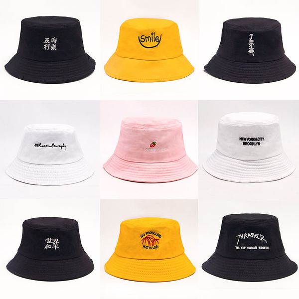 

cloches solid color bucket hats shading flat caps outdoor fishing hunting fisherman sunscreen folding cap, Blue;gray