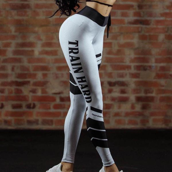

yoga leggings mesh pattern print leggings fitness sports workout leggins elastic slim black white pants, White;red
