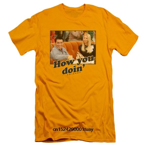 

funny t shirt men novelty women tshirt friends how you doin slim fit t-shirt