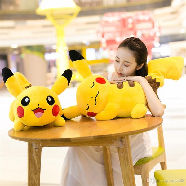 

оптовые высокого качества 100% хлопок 10inch 28cm 2 стиль pika подушка плюшевые игрушки для детского лучшие праздничные подарки