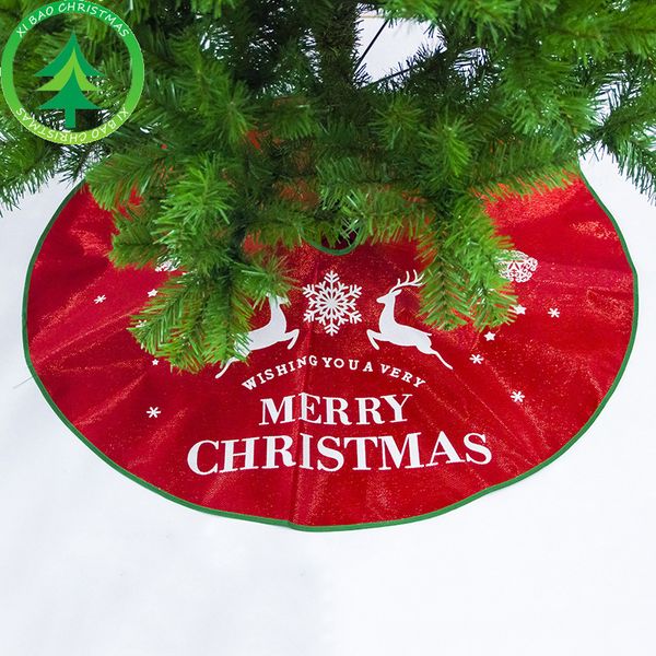 

plush christmas tree skirts cloth base floor mat cover party decoration floor mat cover ornaments slipcover decor