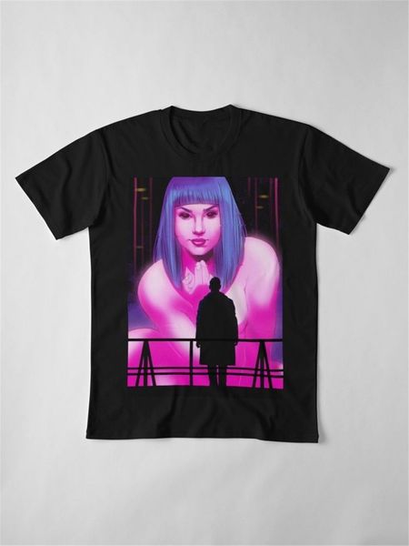 

blade runner 2049 ryan gosling film k and joi black t-shirt loose size tee shirt