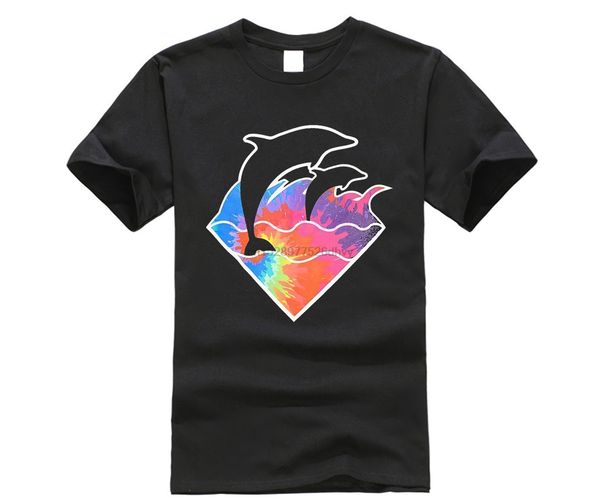 

2019 новый бренд men t-shirt лето хлопка с коротким рукавом футболка pink дельфин рубашки