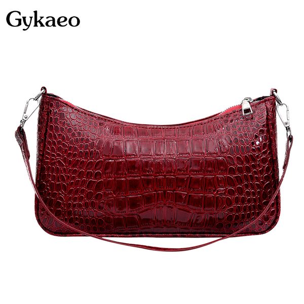 

gykaeo 2020 зимняя мода crossbody сумки для женщин крокодил шаблон вечера плеча сцепления сумка дамы малый сумки посыльного