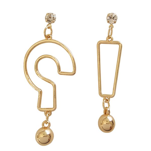

2020 fashion women earrings eardrop geometric metal punk big earrings beautiful delicate statement jewelry gif, Golden;silver