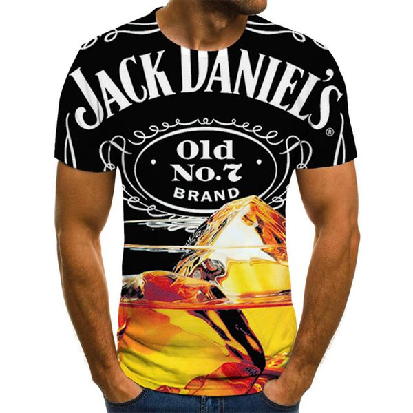 

brand design beer cartoon cool graphic 3d print shirts oversized humor anime men clothing