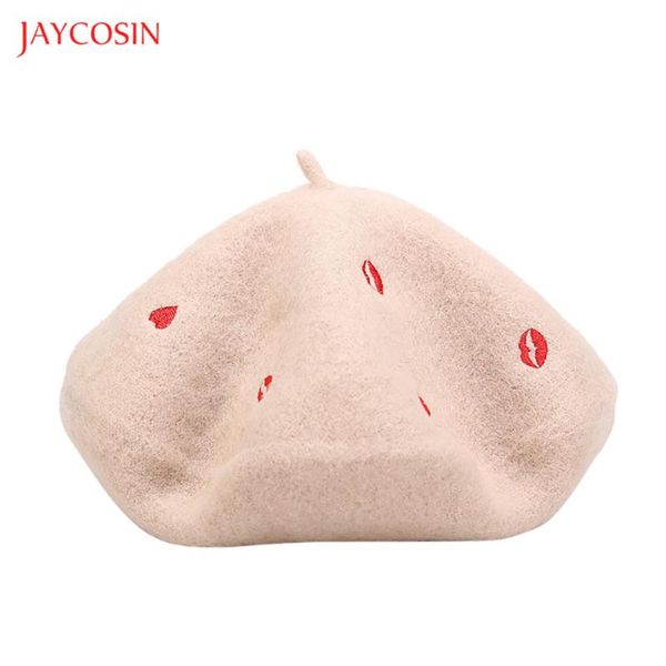

jaycosin flock кожа теплая шапка женщина мода зима берет шапка британских женщины восьмиугольной hat tide японского painter, Blue;gray