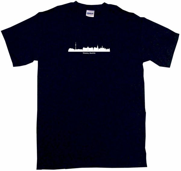 

вена австрия город skyline silhouette мужская майка пика размер цвет small-6xl