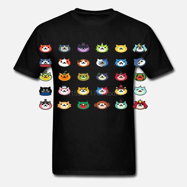 

printed men t shirt cotton o-neck tshirts jibanyan atsume short-sleeve women t-shirt