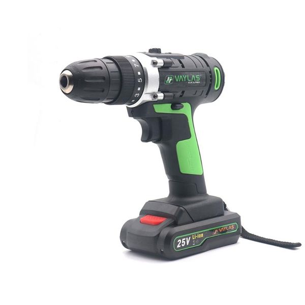 

25v dual speed electric screwdriver rechargeable power drill cordless screwdriving drill with 1 lithium battery