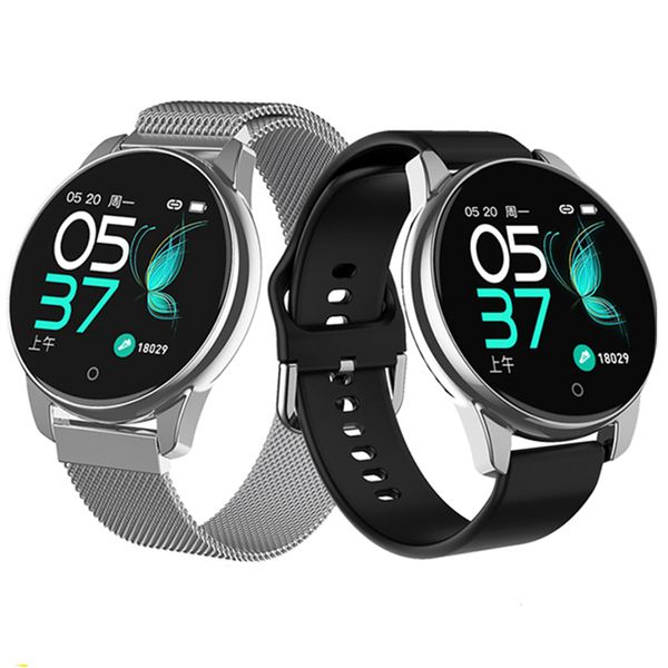 

m4 fitness single touch band 24-hour heart rate blood pressure sleep monitor business style smart watch men women