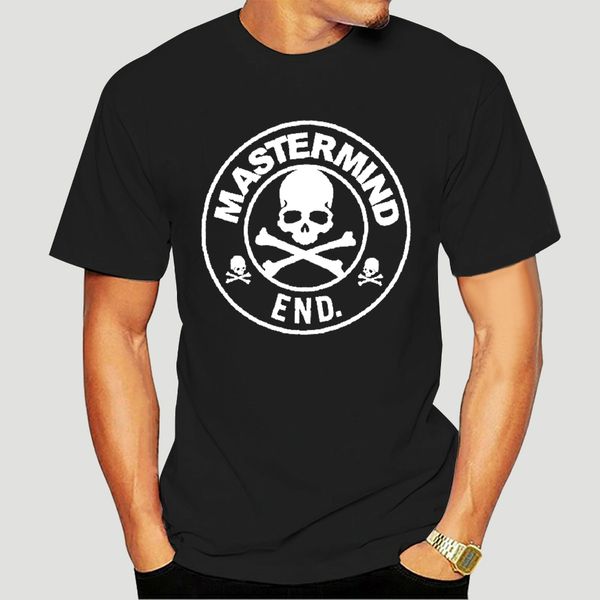 

nwt mastermind japan x end clothing skull logo tee black white m-0819d