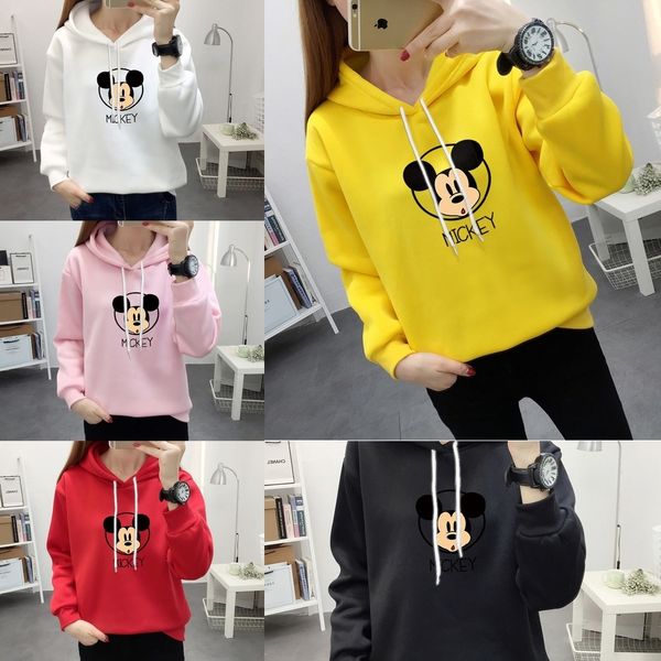 

women's winter clothing fleece hoodedsweater women's korean style 2020 pullover pullovercoat pulloverautumn and winter new outer p, Black