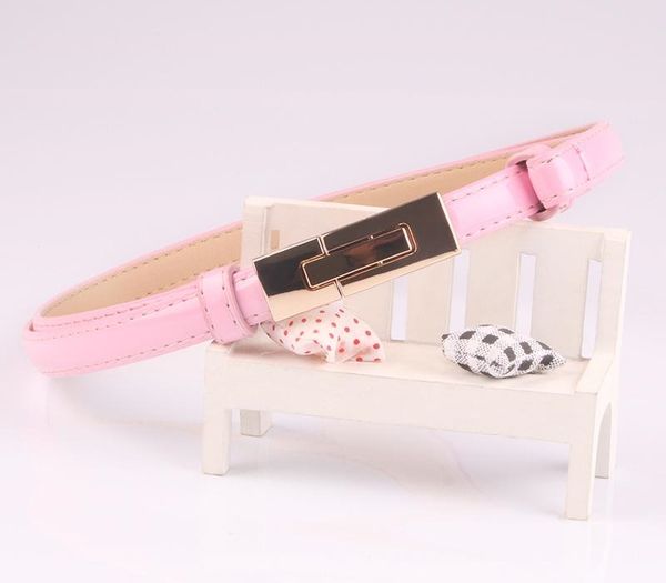 

korean version of joker patent-leather lady adjust to buckle belt candy color sweet fashion belt py41, Black;brown