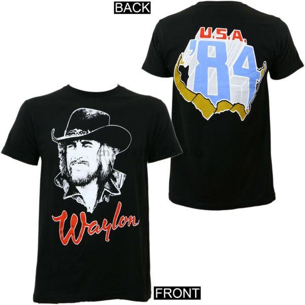 

authentic waylon jennings draw 84 slim-fit t-shirt s m l xl 2xl new
