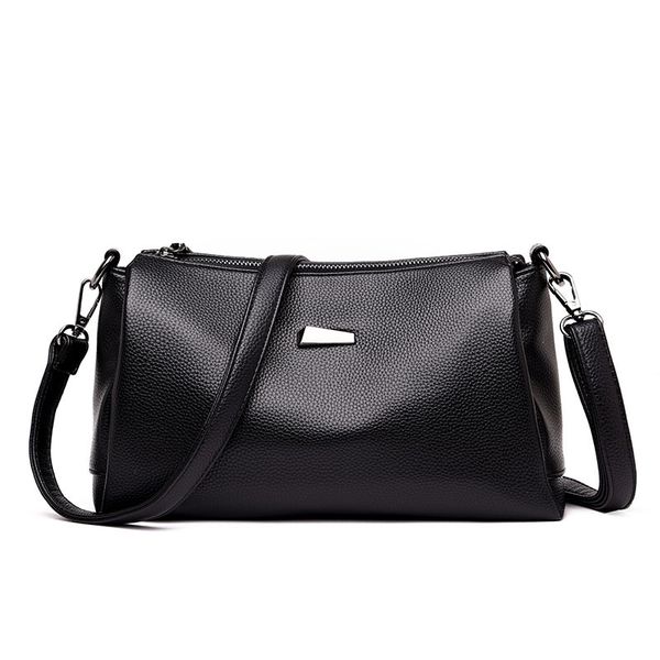 

women's shoulder bags solid leather luxury handbags ladies messenger bags casual female travel tote handbag sac main femme bolsa