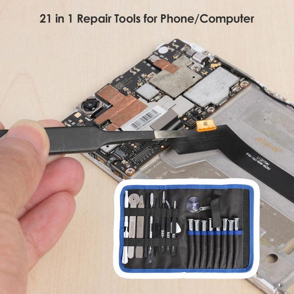 

21 in 1 repair tool kit screwdriver set phone tablet lappry opening tool for outdoor mobile phone accessories
